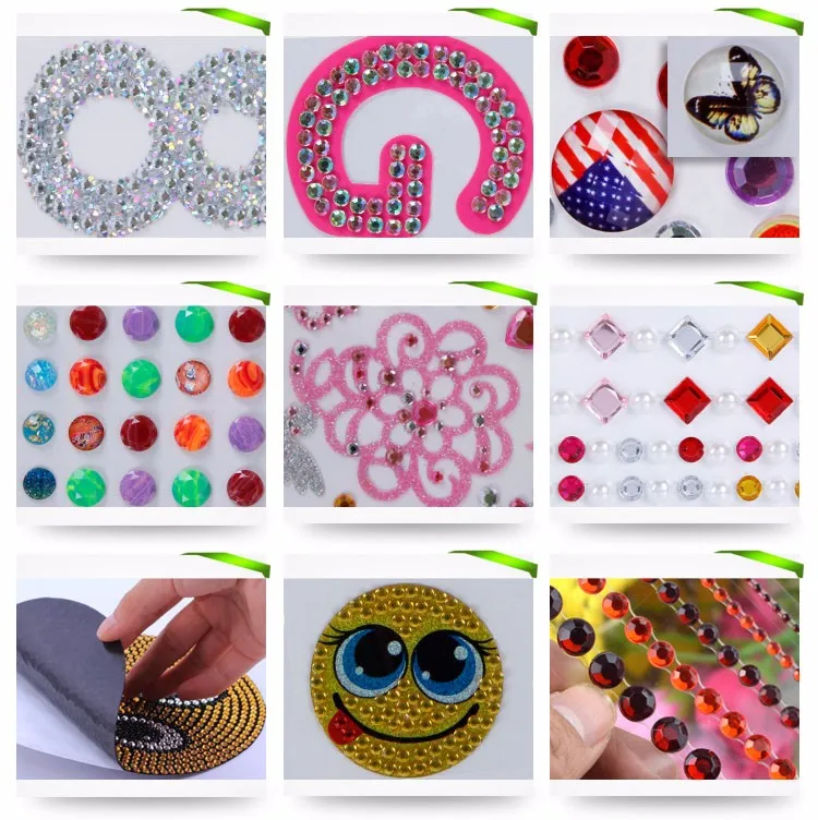 Diamante Number Stickers Self Adhesive 3D 0-9 Large 5cm - UK-700598