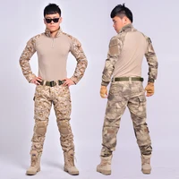 

Tactical military uniform clothing army of the military combat uniform tactical pants with knee pads camouflage hunting clothes