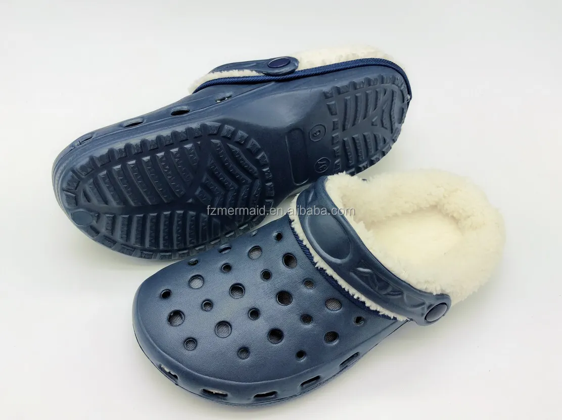 2024 New Style Eva Clogs Winter Fur slippers Lined Slipper Garden Outdoor Clogs