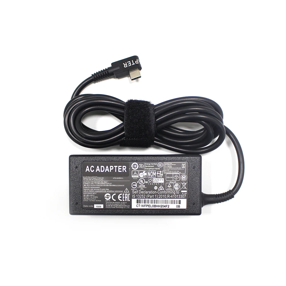 

45W USB Type C AC Adapter for HP Spectre x360 13 TPN-CA01 815049-001 815033-850
