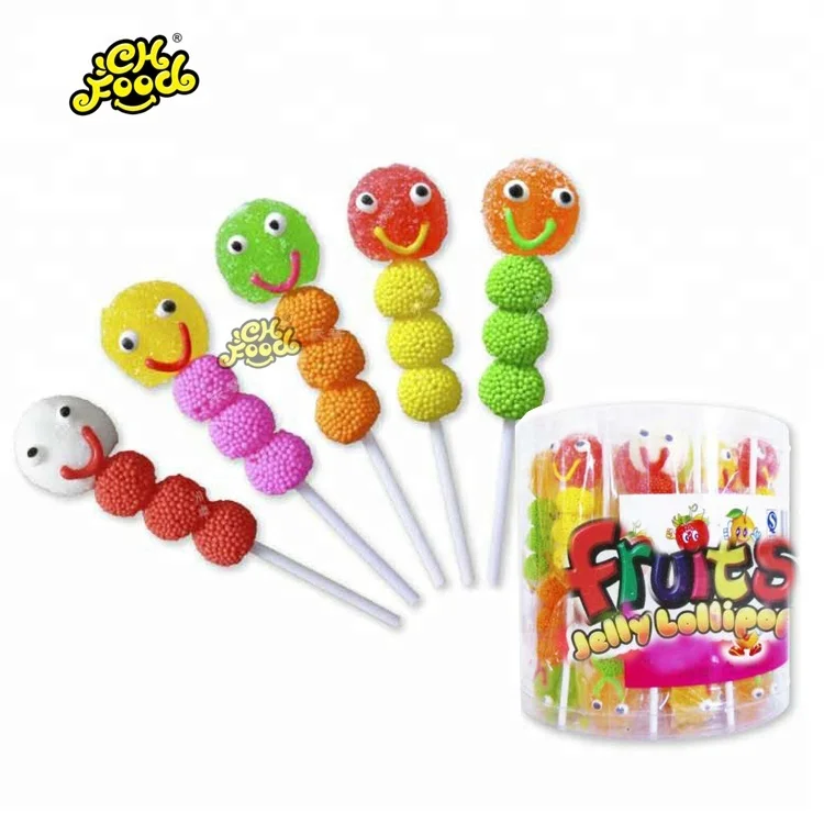 Hot Selling Jelly Gummy Lollipop Candy Sweets