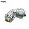 Rain tight 90 degree malleable flexible conduit connector by Chinese supplier