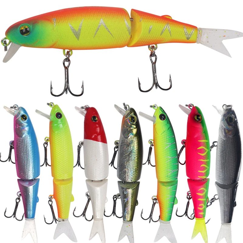 

Yajie Outdoors Factory Direct Sales Wholesale Suspend Lure 88mm/7.2g Fishing Lure Two Sections With Soft Tail Minnow