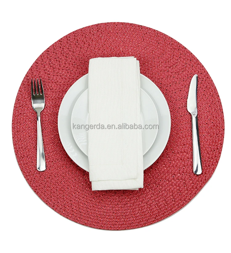 Customized Red Plastic Placemat Pp Desk Pad Mat Table Mat