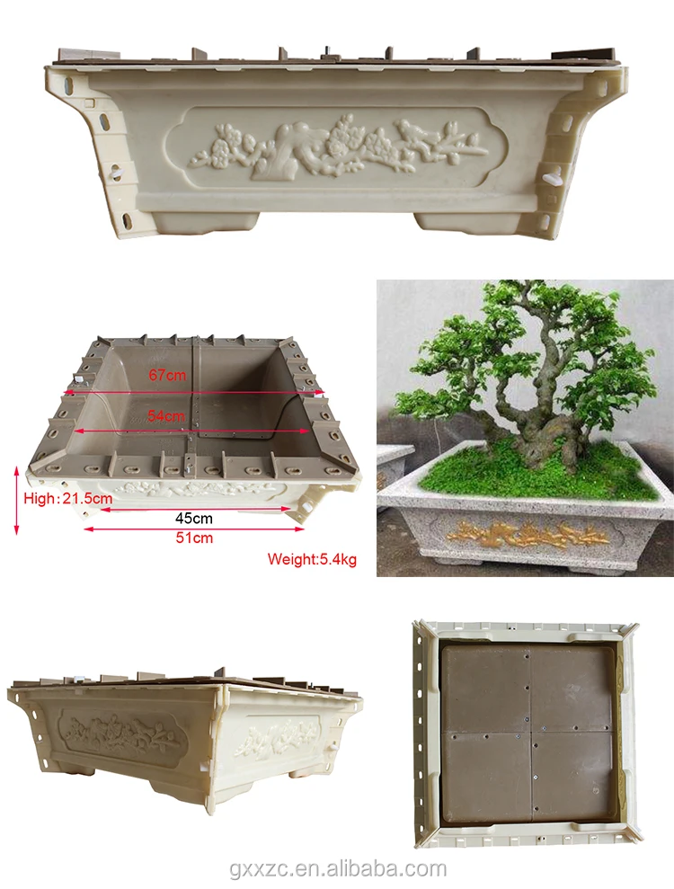 Square Concrete Bonsai Pot Mold Injection Molding Flower Pots Buy Injection Molding Flower