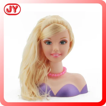 barbie head makeup and hair