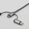 MFi approved type c+micro usb+C48 3in1 cable multi charger connector MFi certified cable