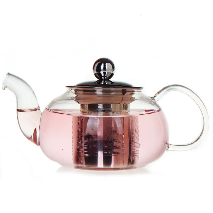 Wholesale Glass Tea Pot With Glass Infuser Restaurant Tea Pots