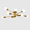living room ceiling hang 10 lights multiple heads starburst pendant lamp chandelier
