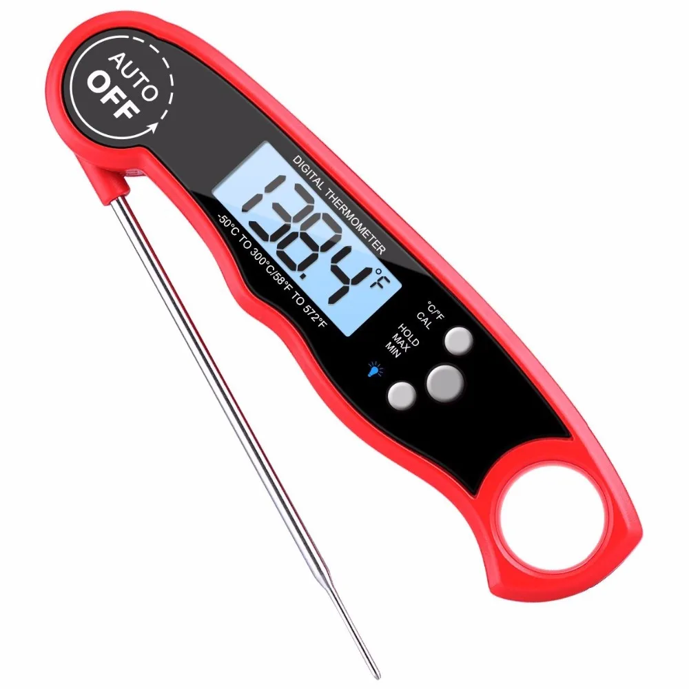 

Amazon hottest Magnetic Super fast reading folding digital bbq food thermometer