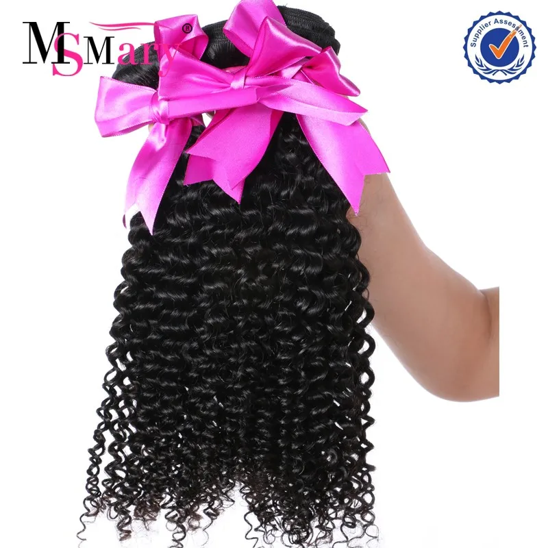 

8A Grade Virgin Brazilian Kinky Curly Human Hair Weave Brazilian Hair In Mozambique, Natural color #1b