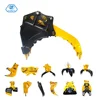 New 360 degree Hydraulic Rotating thumb big rock Bucket For Excavator from shandong China