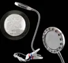 popular fashionable New design gooseneck clip reading lamp magnifier LED light bed light USB desk lamp