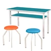 Dining room table with drawer board MDF dining table with stool