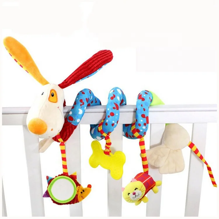 
H033A Dog plush stroller hanging spiral baby toys  (60771934205)