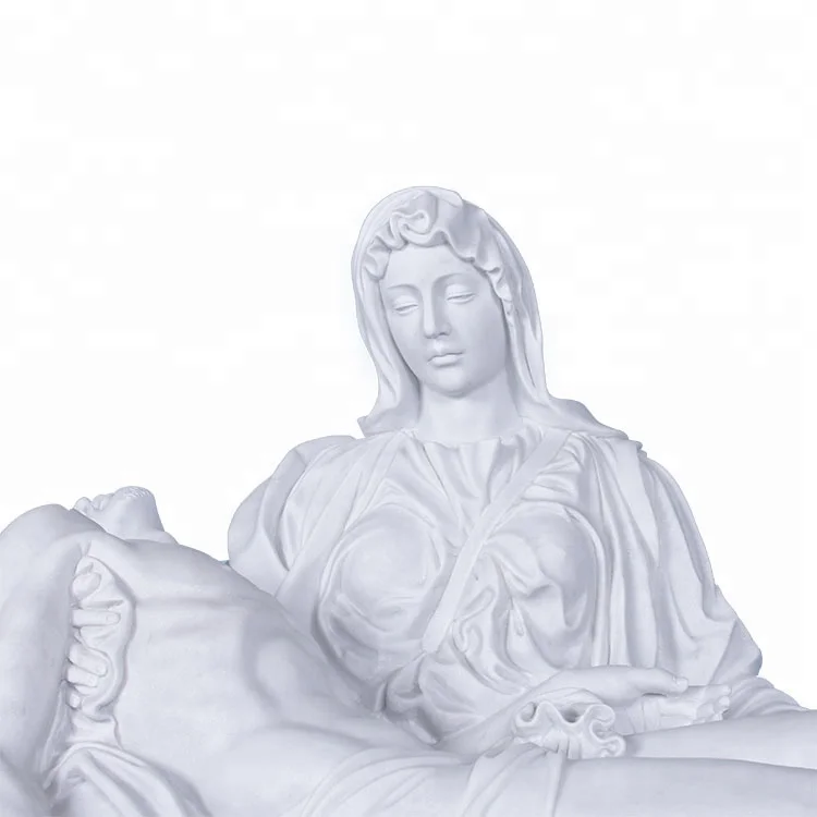 Have store religiøse marmor pieta jesus statuer i naturlig størrelse til salg