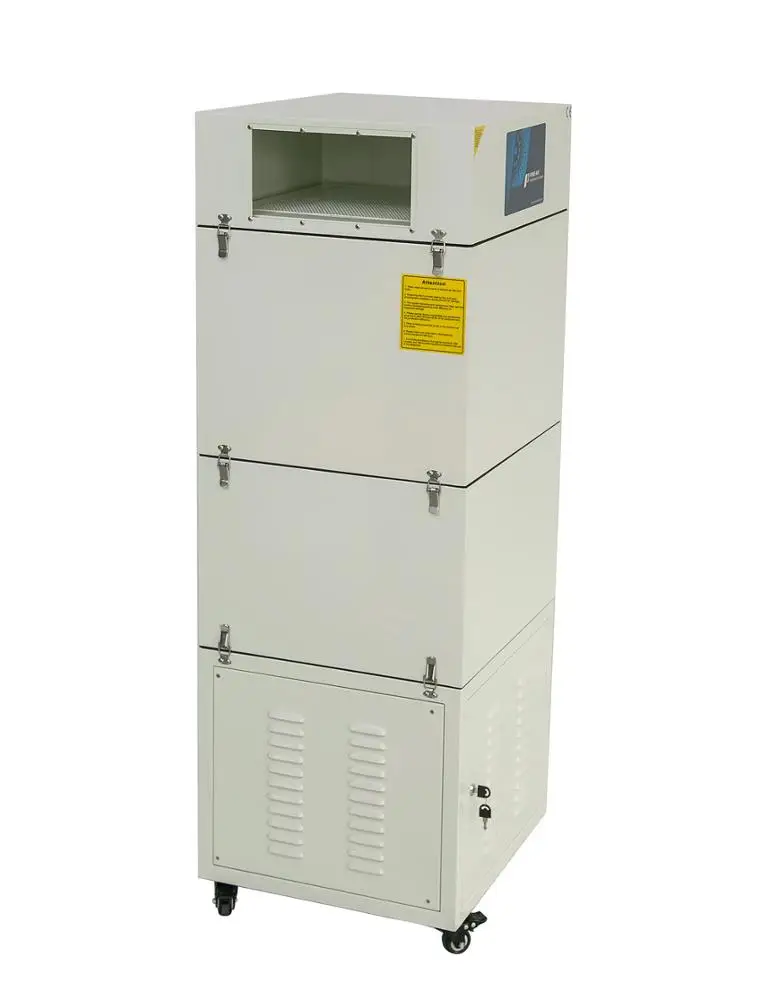 
Logo Customized Pure-Air PA-1000FS Laser Cleaning Machine with 1000m3/h Air Flow 