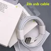 Factory wholesale High quality 2m 6ft Synchronous data usb Charging cable for iphone 6 8 X cable With original New packaging box
