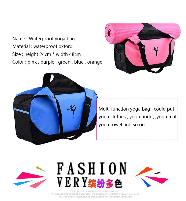 Multifunction Canvas Yoga Bag Yoga Mat Carry Bag With Custom Logo