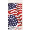 American Flag Plastic Table Cover 54x108 Rectangle Disposable Tablecloth