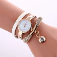 

Factory Sell Ladies Wrap Watch Rhinestone Dot Pendant Luxury Fashion Classic Women dress Wristwatch WW028