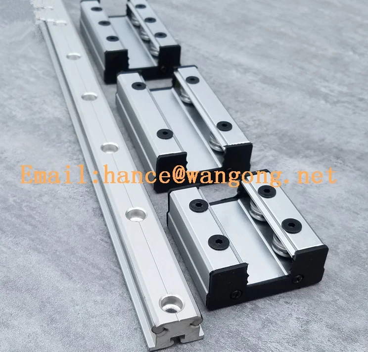 1 PCS Linear Slide Block Bearings LGD8-100L-4UU Four Roller Skating Block Without Double Axis Roller Linear Guide