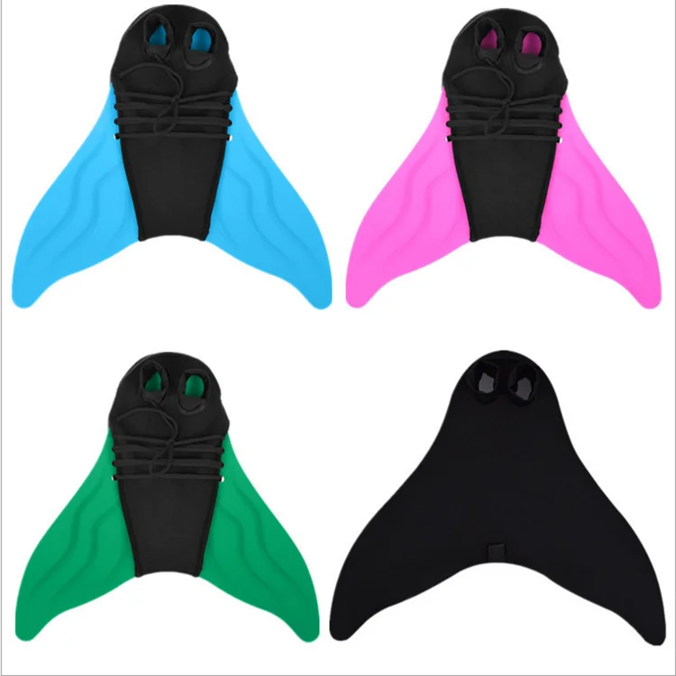 

2018 new Monofin for adult and children beautiful swim fins feet webbed mermaid fins swimming equipment, Blue;green;pink