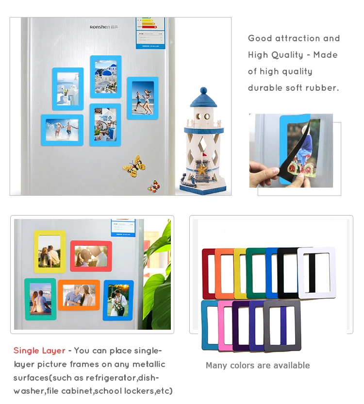 Pvc Picture Photo Frame Refrigerator For Christmas Decor Buy