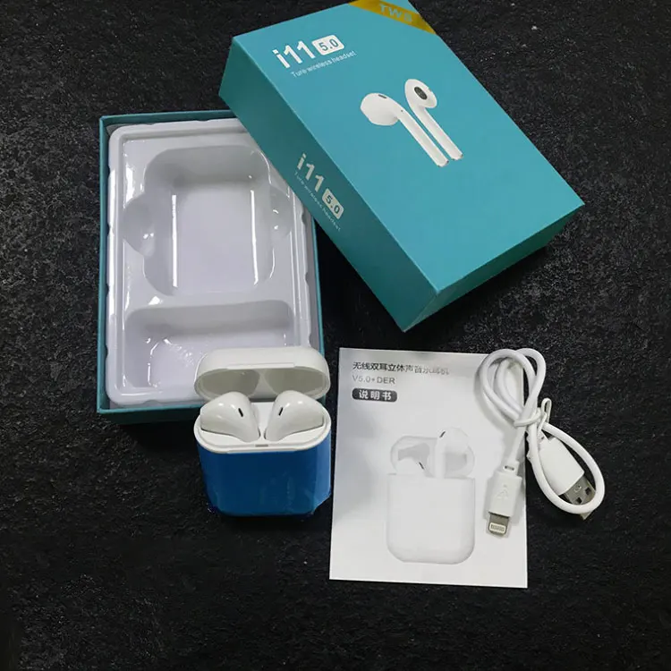 

Factory Direct Supplier I11 Tws 5.0 Blue Tooth Wireless Earphone Headphones, N/a