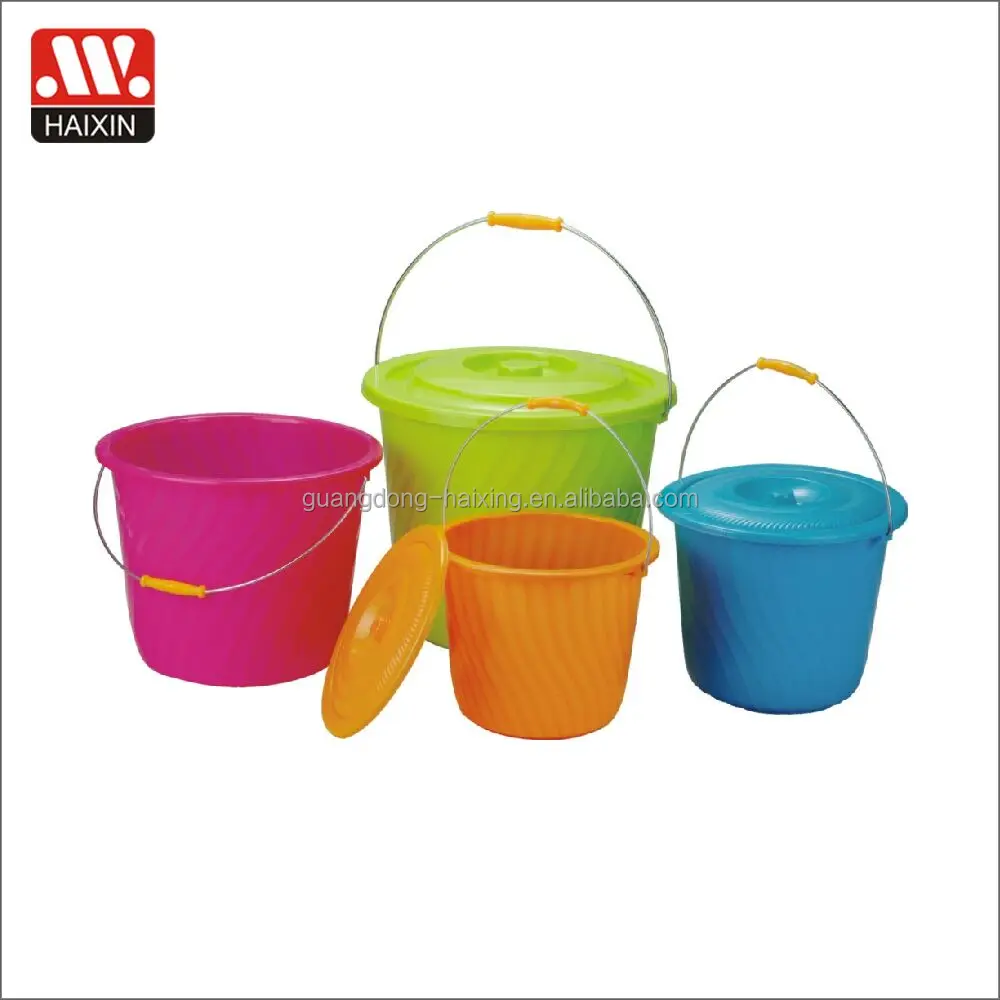 Wholesale Cheap Backet/ Ecofriendly Stocked Oem Plastic Water Buckets With Lid Plastic Factory