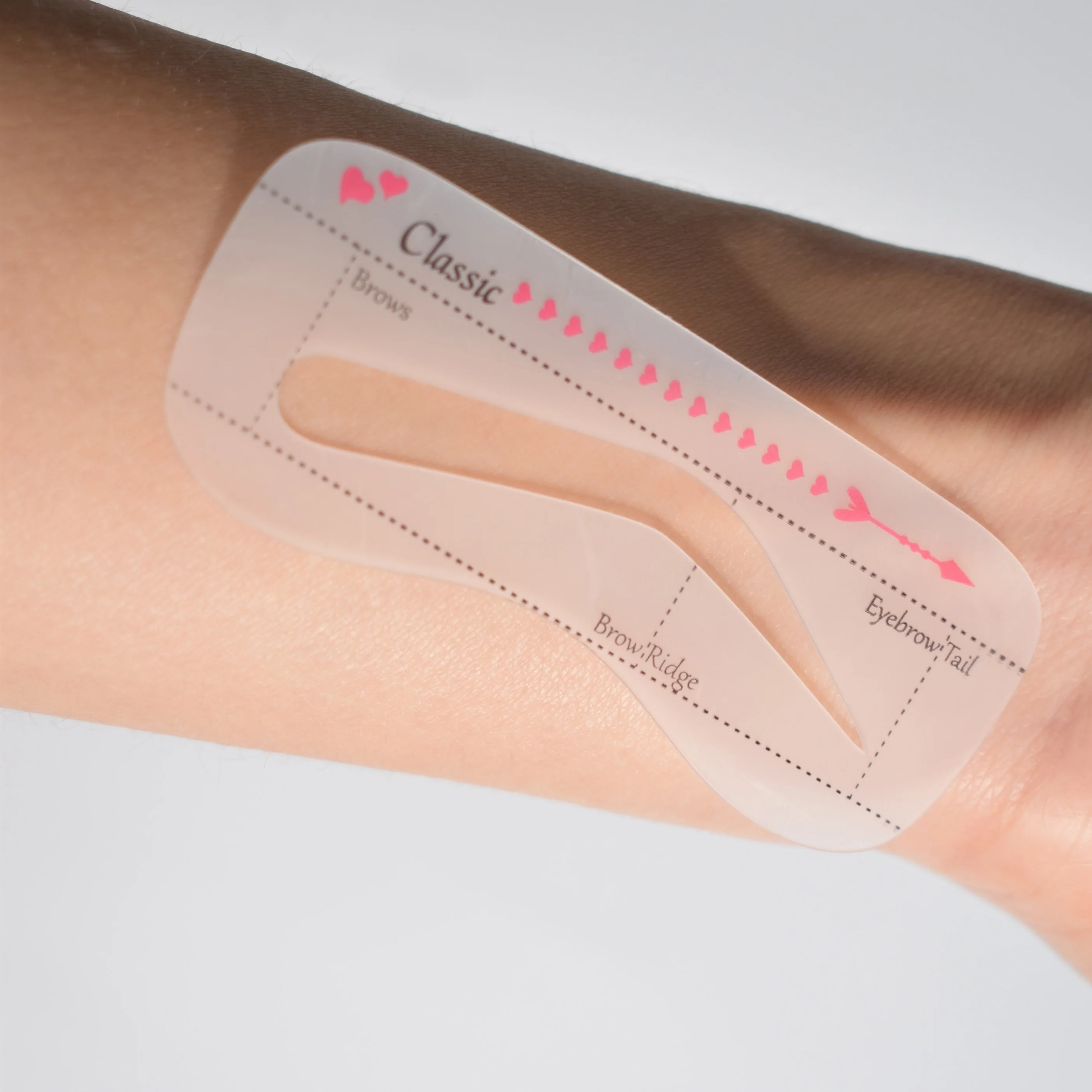 
Small MOQ drawing Eye brow kit wholesale eyebrow 10 shapes stencils high quality hollow eyebrow card beauty makeup tool 