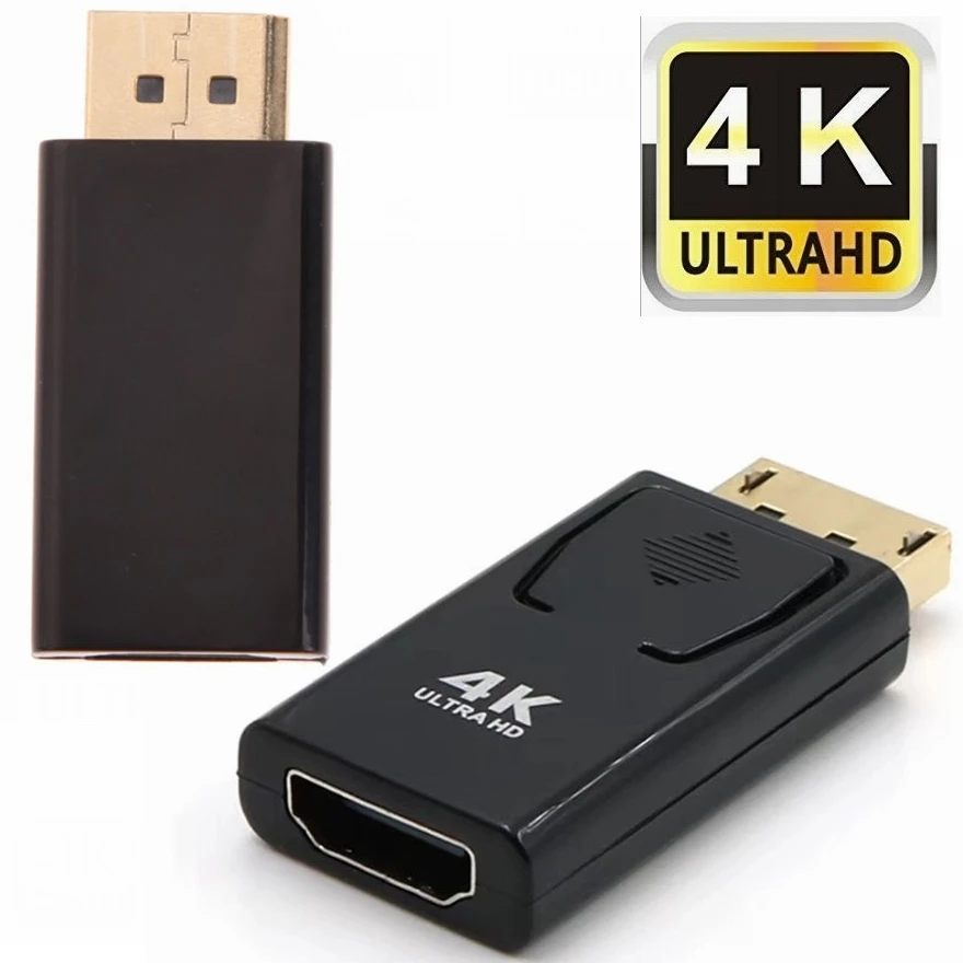 

4K Ultra HD Gold Nickel Plated Standard DisplayPort Male DP to HDMI Female Converter Adapter Video Audio plug Connector