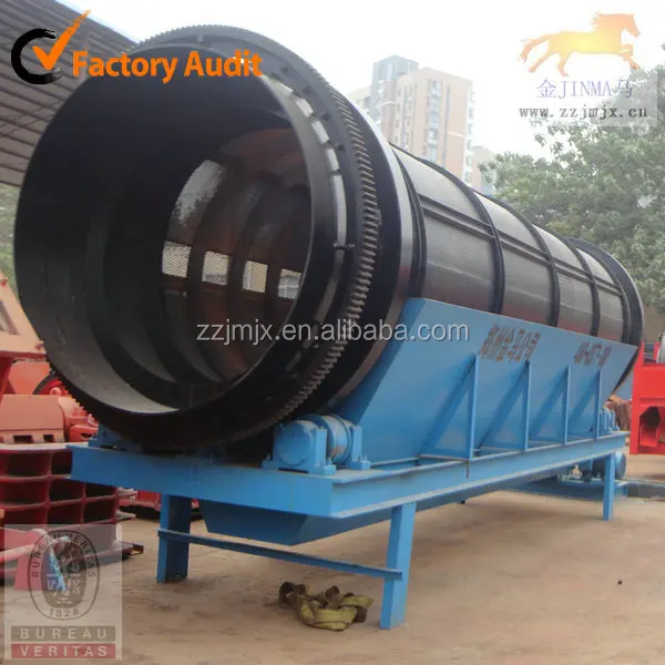 Rotary screen for waste