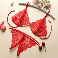 

Wholesale Sexy Lingerie Set Three-Point Panties Open Sexy Three-Point