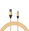 Data cable micro usb2.4A data cable,128coppers cloth braided,1meter