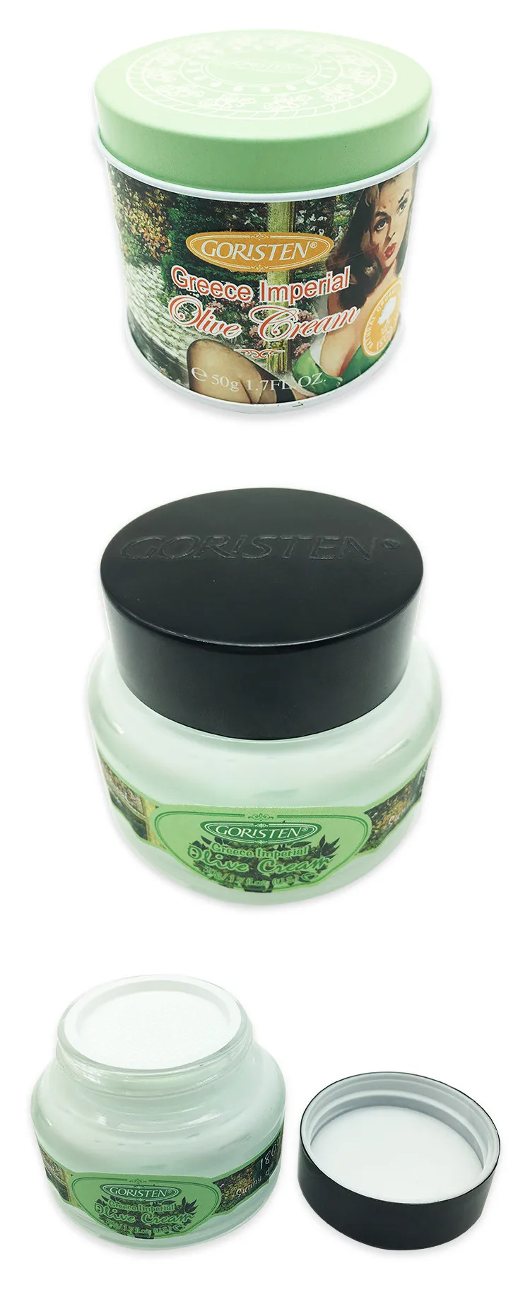 Cosmetic skin brightening moisturizing anti aging best olive face cream