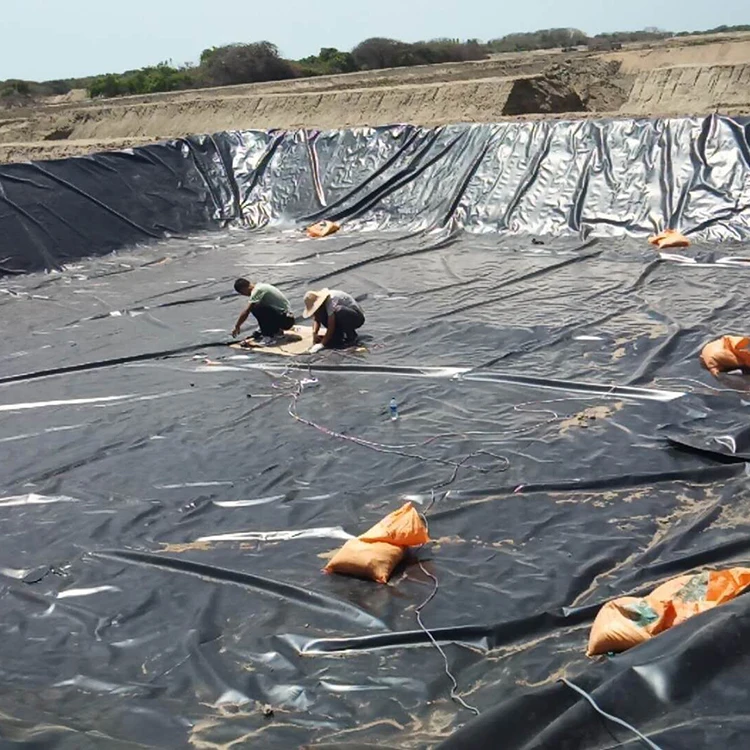 
250 micron Pond Liner HDPE Black Rolls Geomembrane kenya 