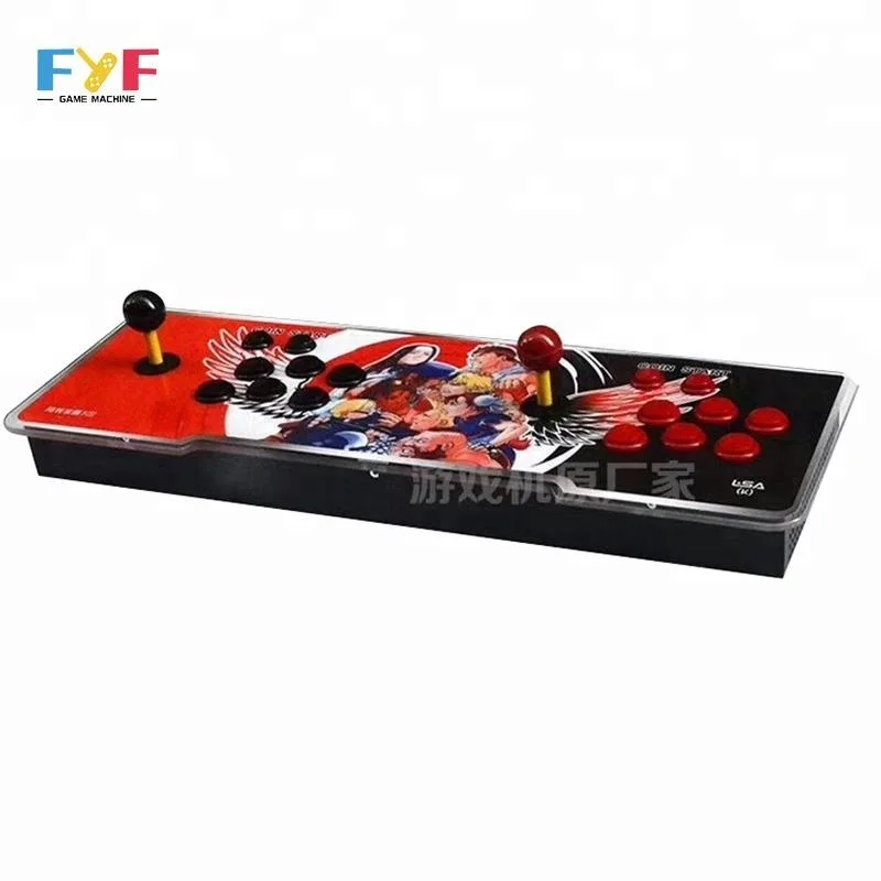 

2018 new arrival pandora game box arcade joystick video game console pandora metal material box-1388 game console, Colorful