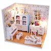 Diy handmade cabin building model puzzle parent-child creativity