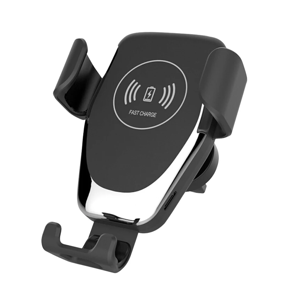 

Fast Car Charging Phone Holder Car Mount Qi Wireless Charger for Smart Phone_HXD232, Black