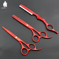 

HUNTERrapoo HT9115 5.5 inch Hair Cutting Scissors Set Thinning Shear With a bag Stainless Steel Barber Scissor Kits