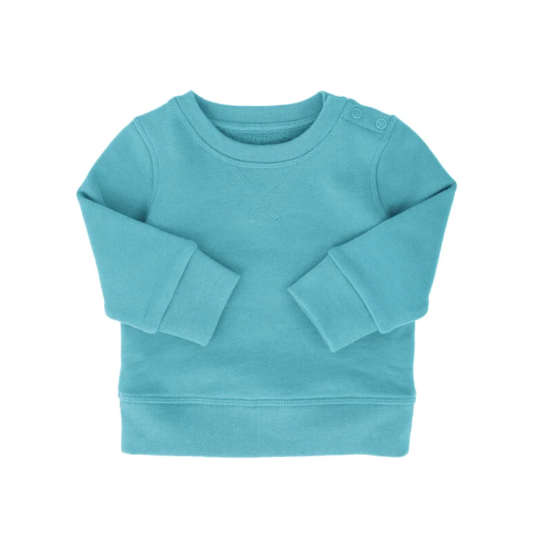 
High Quality Super Soft 0-12 Months France Terry Fabric Plain Baby Sweatshirt 