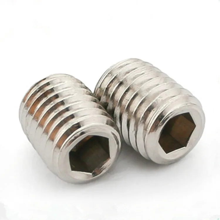 
DIN 944 dog point socket brass tox nylon tip endless/ no head/hollow/grub set screw for door handle set 