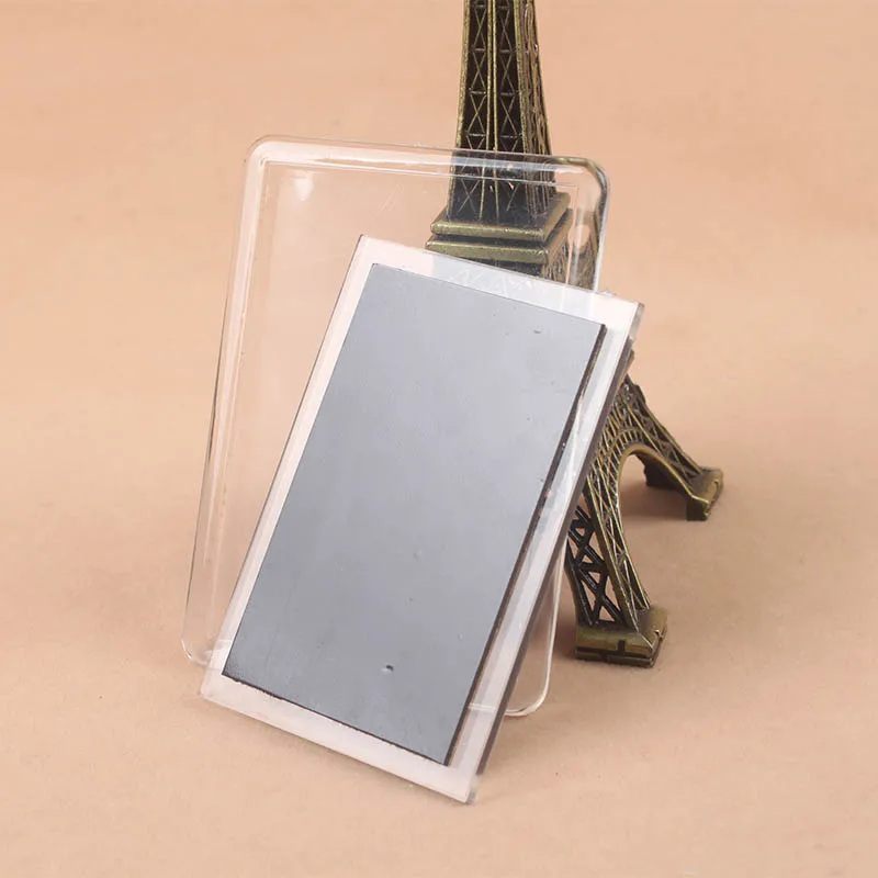 

Transparent blank custom design plastic acrylic fridge insert photo magnet souvenir fridge magnet