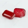Emerald cut imitation ruby gemstones price for pendant Jewelry