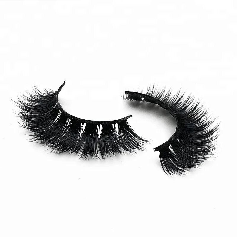 

New Design Whole Sale Natural Looking Mink Eyelash With Black Band Private Label High Quality Makeup Tools Supplier, Natural black