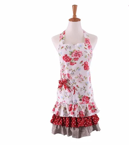 

Cotton Canvas Kitchen Toddler Apron with Pockets Floral Ruffles Apron for Kids Cooking Baking Apron Great for Kid Girl