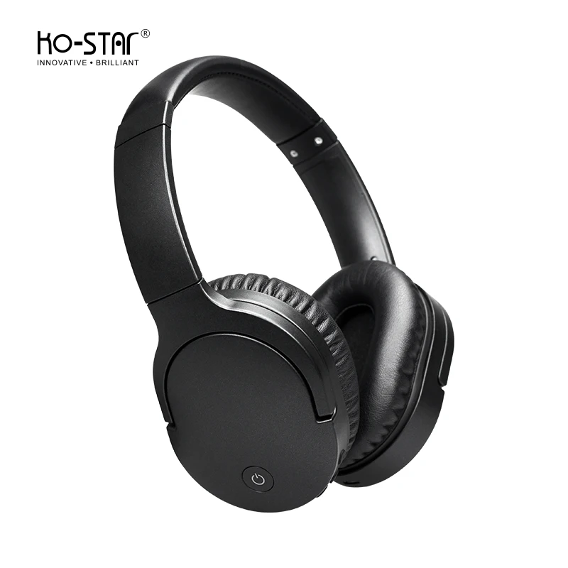

Deep Bass foldable Headset Headphone ANC Active Noise Cancelling Wireless Over-Ear Headphones for TV Online Class Home Office