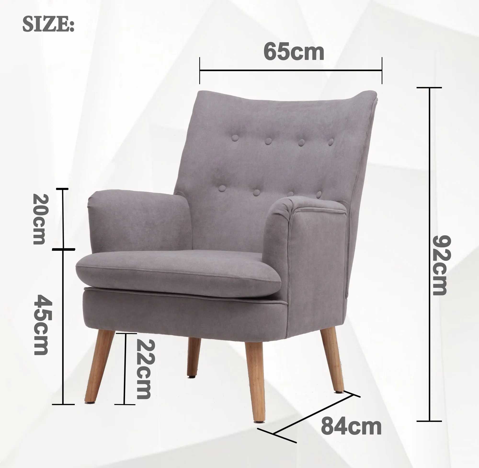 Wayfair Amazon Hot Sales  Button-Tufted  Upholstered Accent Armchair for Livingroom