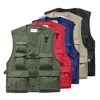 Men's Multi Pockets Cargoes Fisherman Vest Waistcoat For fishing shooting Hiking Journalist Photography Camping Safari Vest